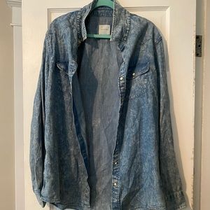 Acid was chambray top